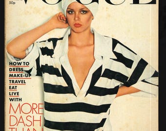 【ヴィンテージ雑誌】VOGUE APRIL 1955年 ヴォーグ 希少 Vogue April 1955 Art Print by Karen Radkai | King & McGaw