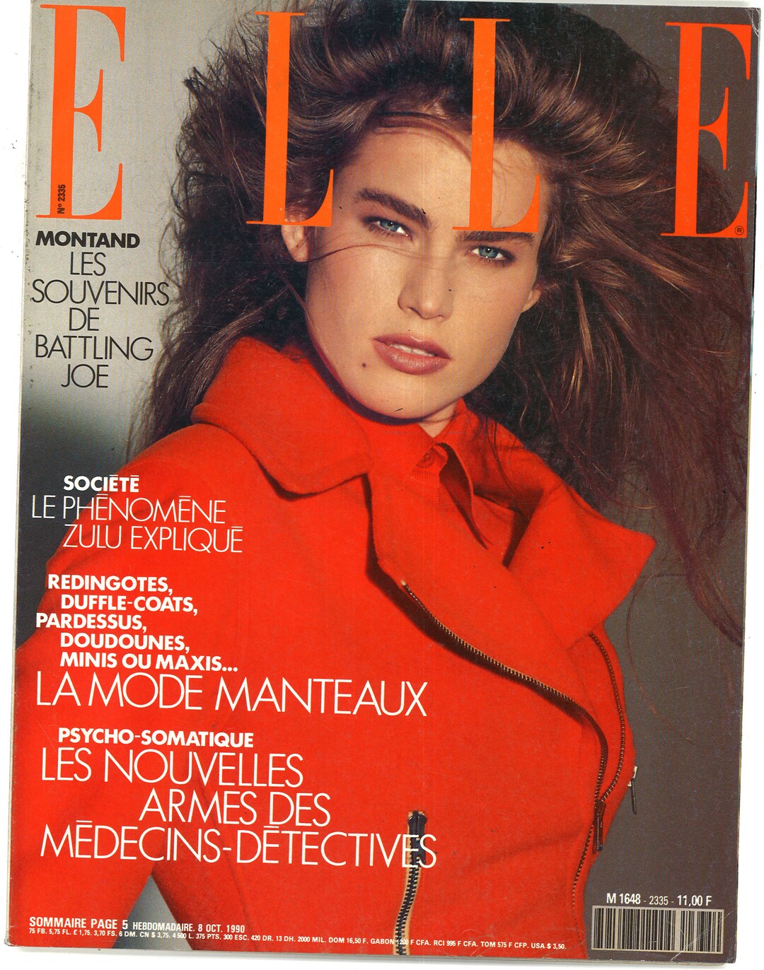 Elle French No 2335 Oct 8 1990 Paris Foreign Original Vintage