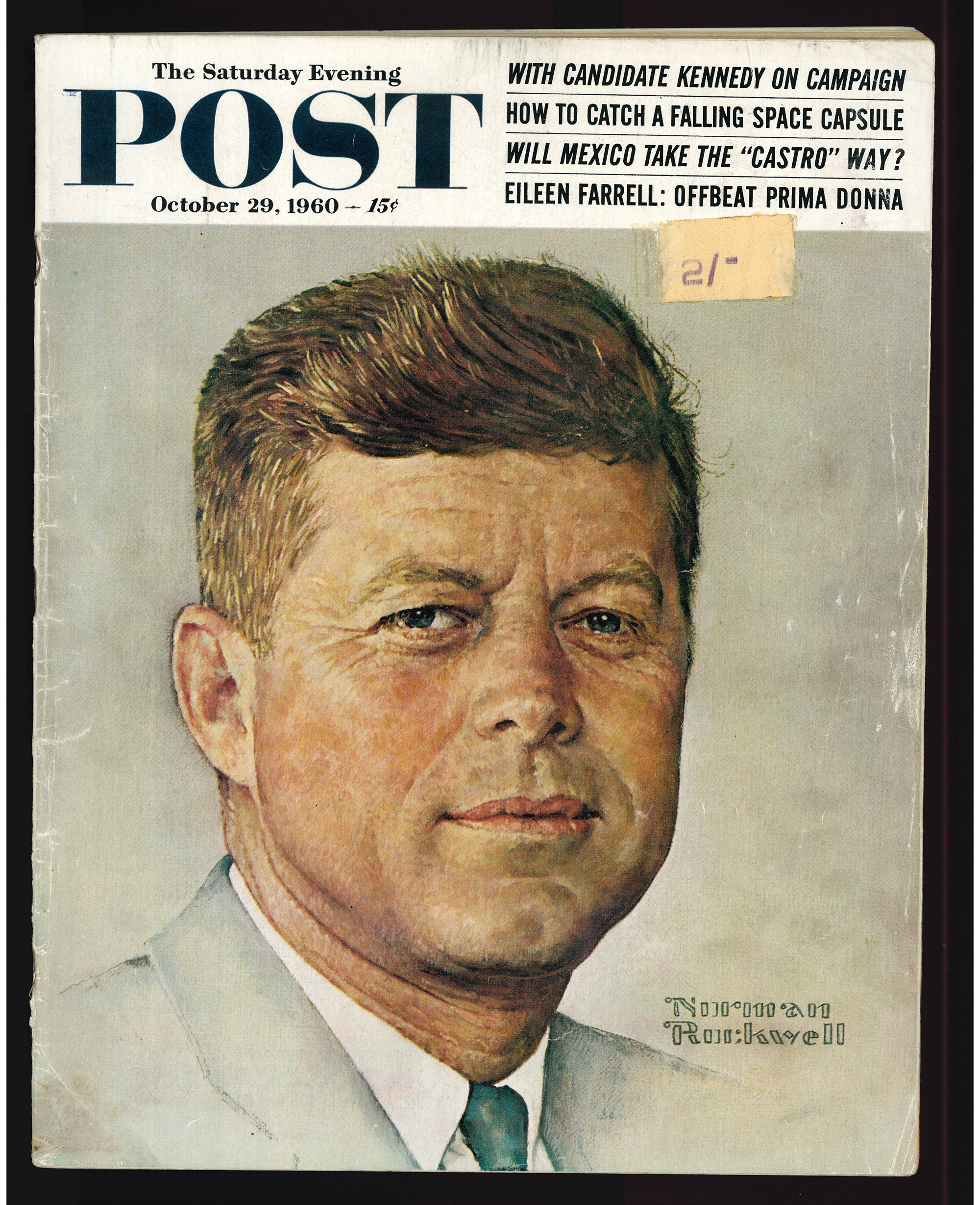 The Saturday Evening Post 1960年 Kennedy Saturday Evening Post Oct 29 1960 Full Magazine John F. Kennedy