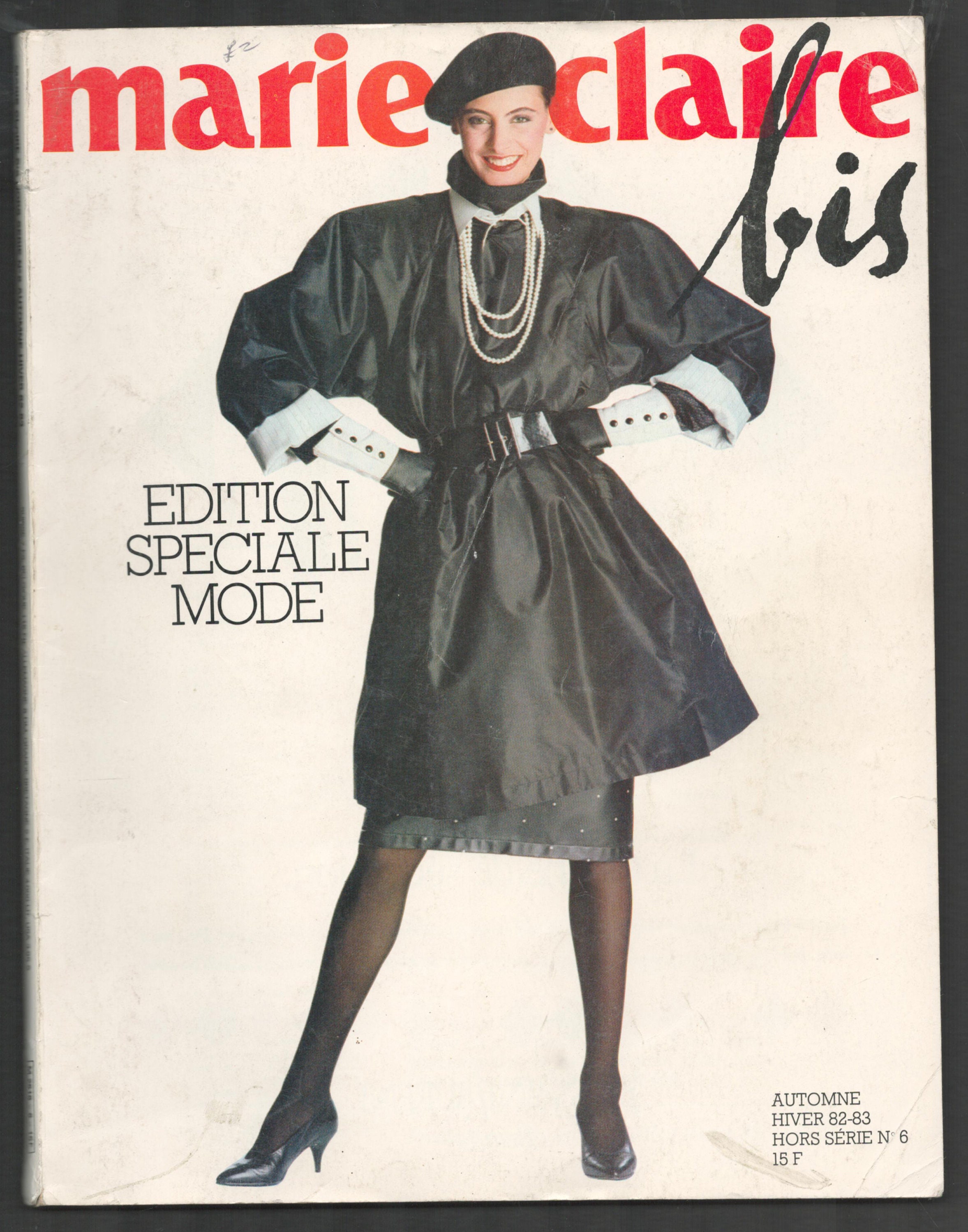 Marie Claire Bis No 6 Autumn Winter 1982-1983 Foreign Paris French
