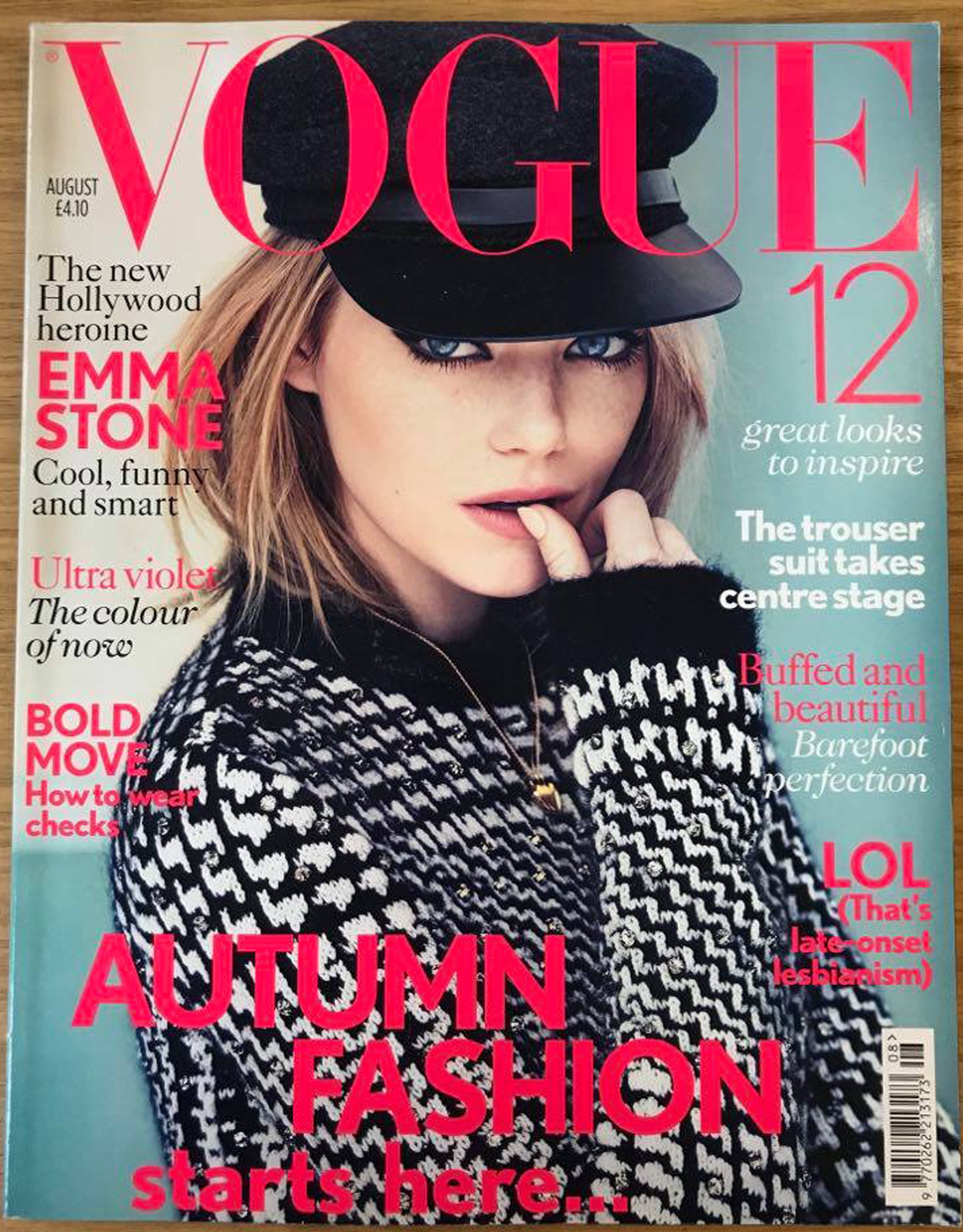 Vogue UK Aug 2012 British Original Fashion Magazine Gift Present