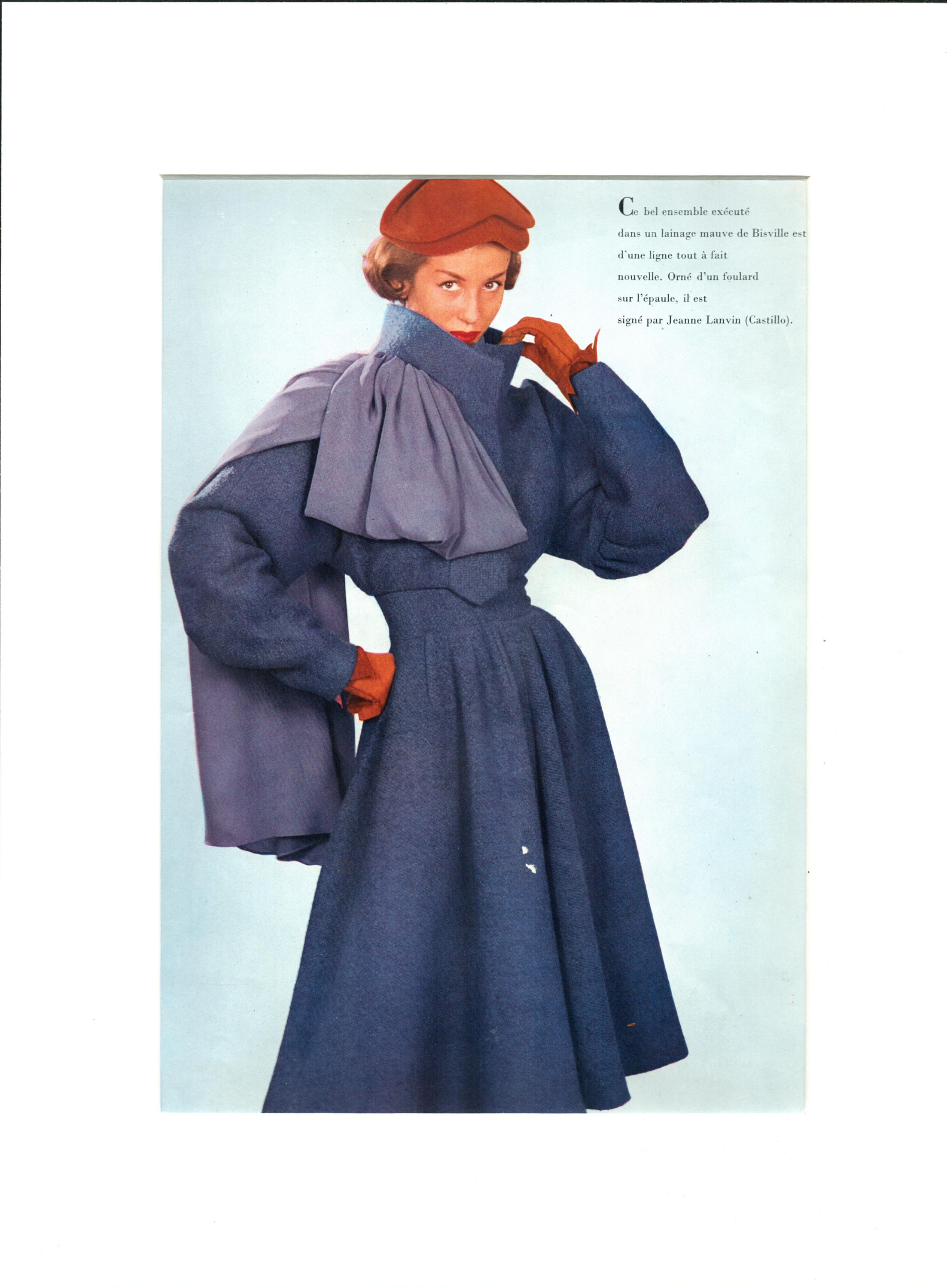 jeanne lanvin blue dress Lanvin - Wool And Cashmere Midi Dress For Women - Indigo