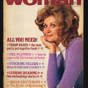 Frau Dez 5 1970 Vintage Magazin Mode Schönheit Kochen