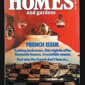 Homes and Gardens 1983 Original Vintage Decoration  Magazine