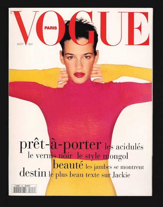 VOGUE 1994年8月号 Vintage Vogue Paris August 1994 French Fashion Magazine No.748 | eBay