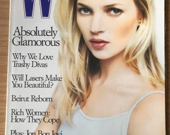 W Fashion Magazine May 1996 US American Original Vintage for Men & Women Birthday Gifts Present Kate Moss cover