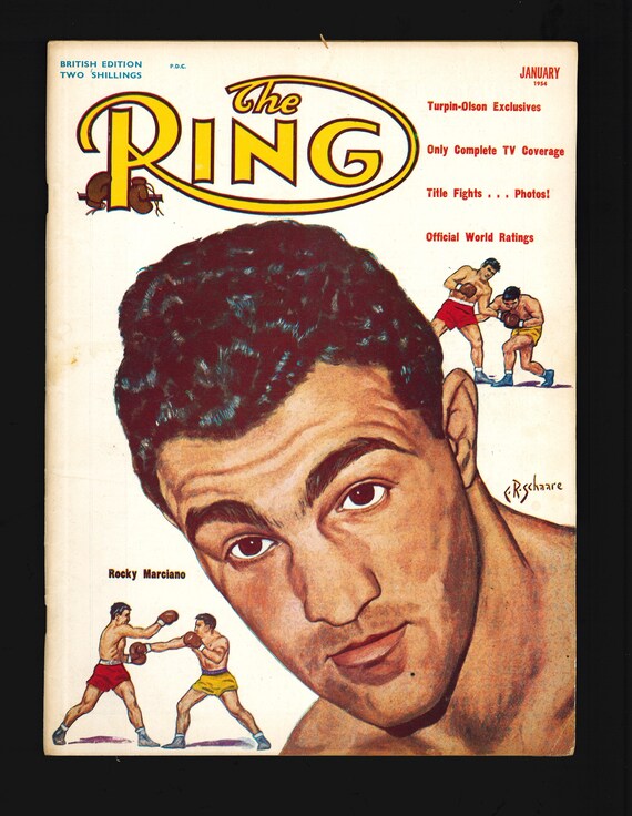 The Ring 1954 Boxing Original Vintage Rare Magazine - Etsy