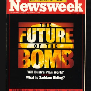 ニューズウィーク誌 1991 年 10 月 7 日 爆弾の未来 ブッシュの計画は成功するか?