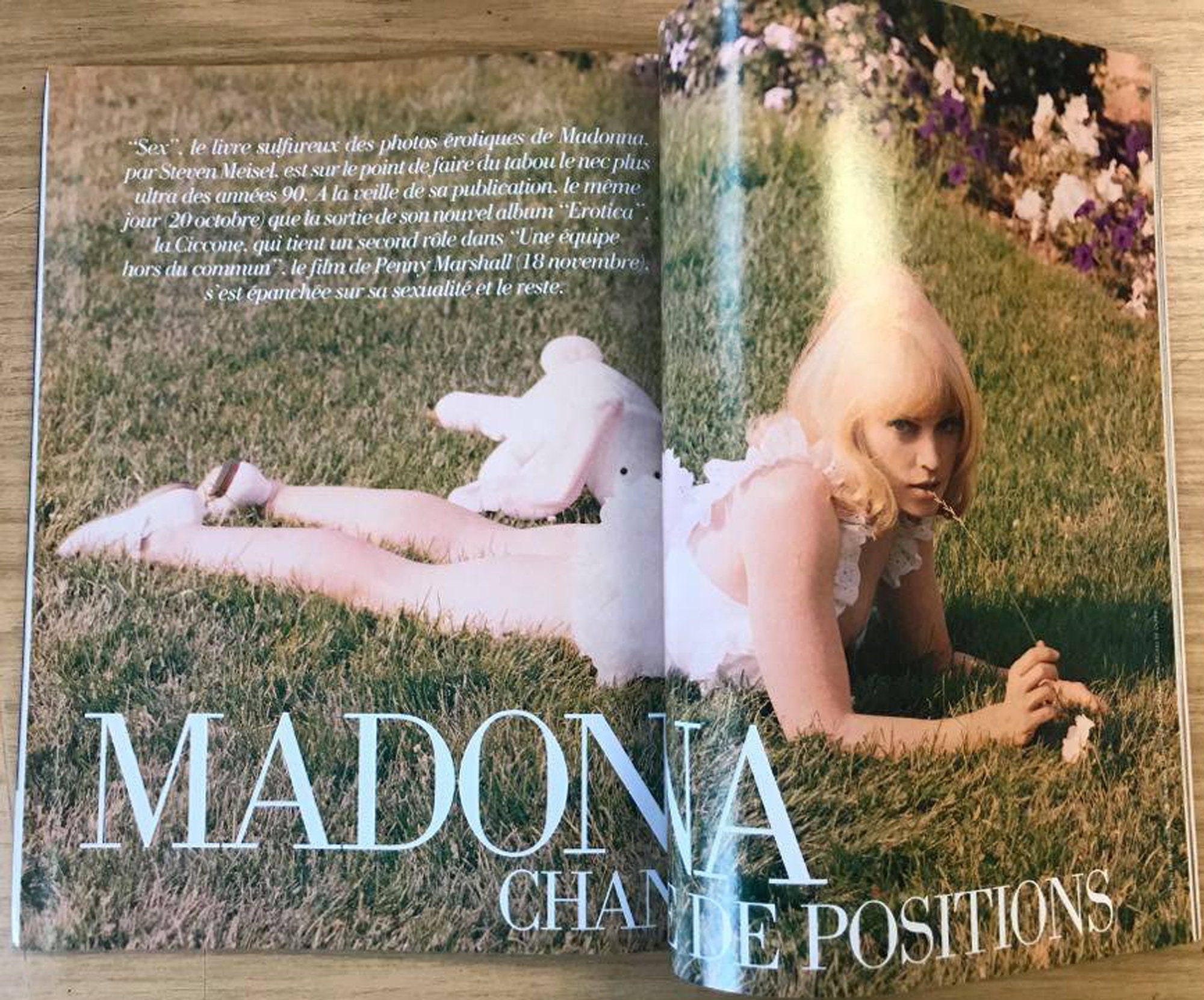MADONNA　表紙特集雑誌　Max!　 (1991年 )　フランス雑誌 MADONNA GERMAN MAX MAGAZINE GERMANY 1991 STEVEN MEISEL HERB