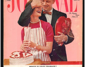 Ladies Home Journal Feb 1958 Vintage Magazine