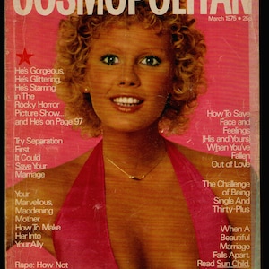 Cosmopolitan UK Nov 1975 British Original Vintage Fashion Magazine  Jenny cover , Tim Curry ,
