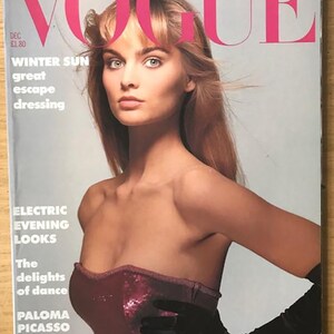 Vogue UK June 1986  British Original Vintage Summer and Beauty Fashion Magazine Azzedine Alaia