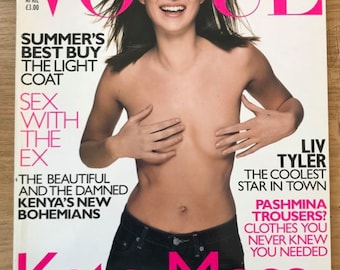 Vogue April 1999 British Original Vintage Fashion Magazine Gift Birthday Present Kate Moss cover