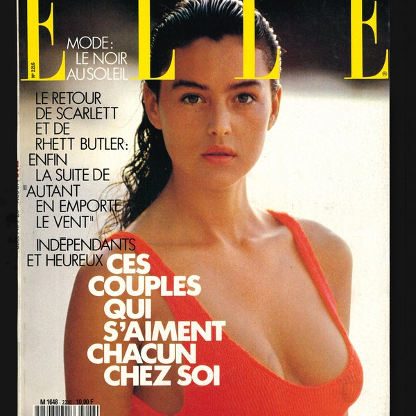 Elle June 27 1988 French Edition Vintage Magazine