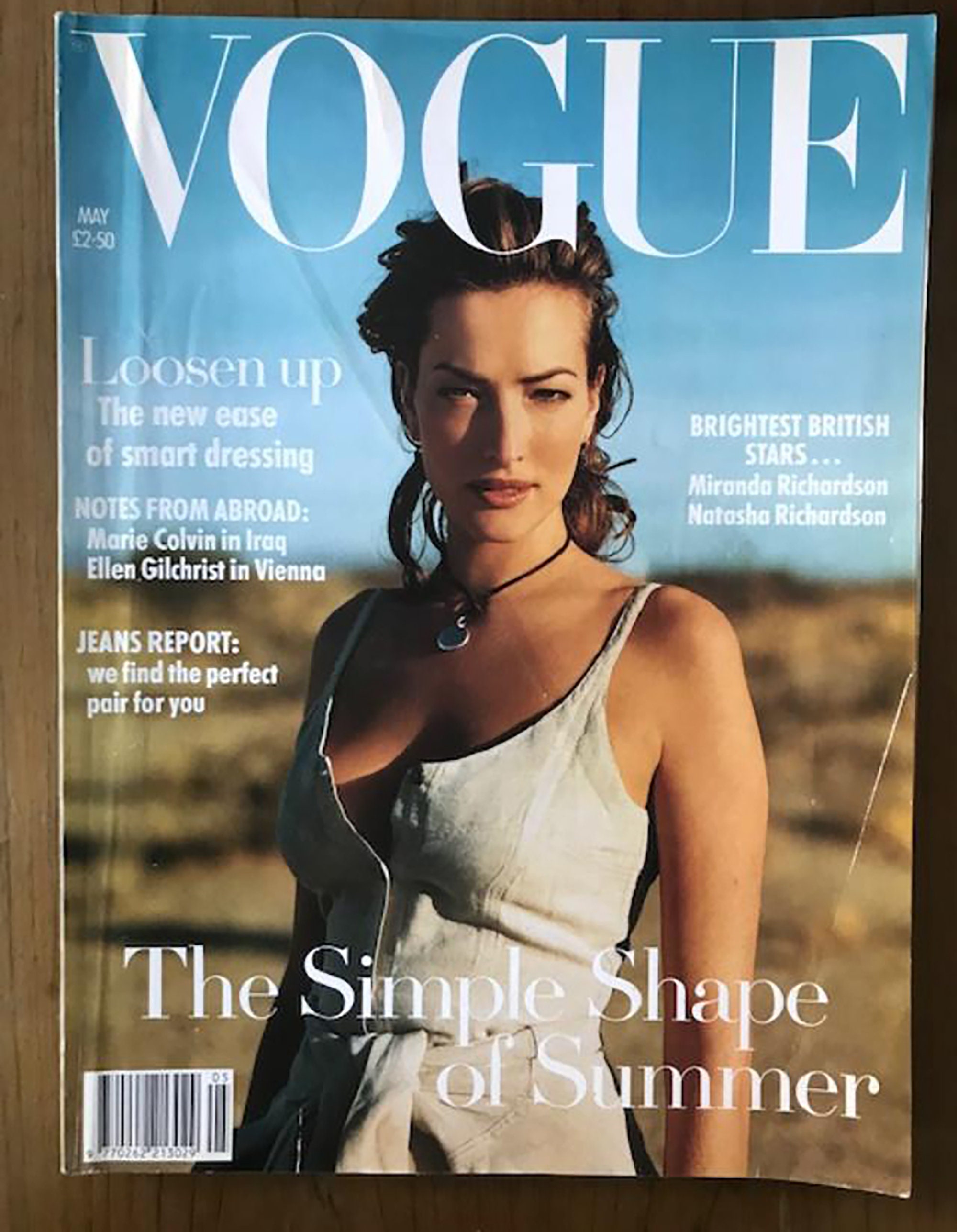 海外輸入】 Jerry Hall 1975年 ヴォーグ ファッション フォトポスター