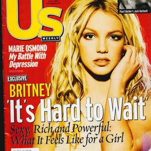 US weekly June 4 2001 Original Celebrity and Entertainment Magazine Britney Spears cover