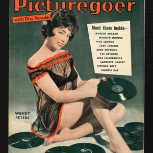 Picturegoer Film Movie Cinema Hollywood March April 1959 Original Vintage Magazine