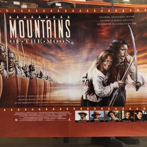 Mountains of the Moon, 1990 British Quad Movie Poster