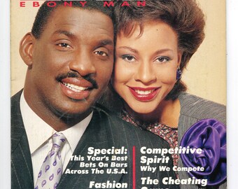 Ebony Man Oct 1988 Fashion Grooming Fitness News, Culture, and Entertainment Doug and Lisa Williams