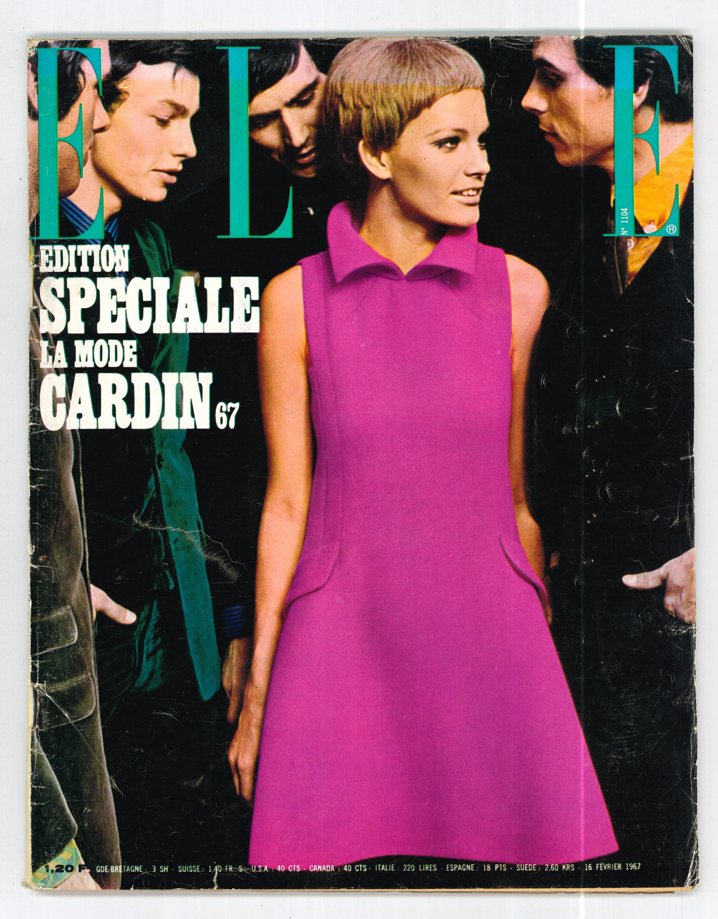 Elle Feb 16 1967 No 1104 Original Foreign Vintage Rare Retro