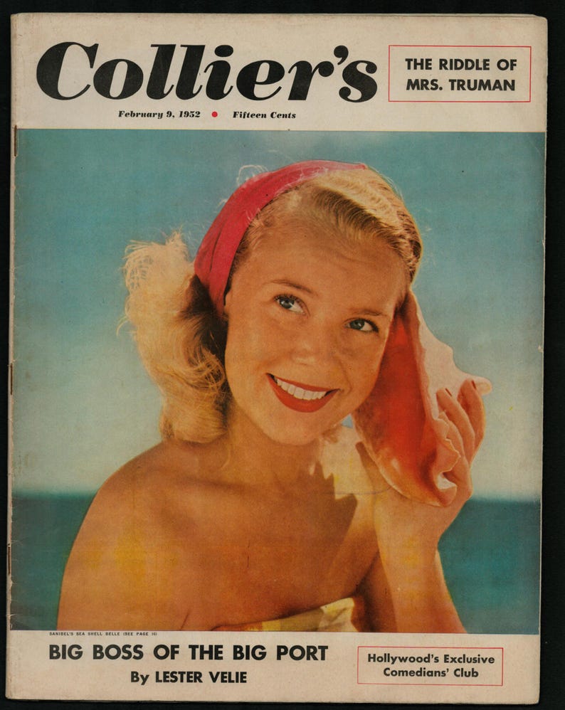 Sasha Riddle Colliers Collier's Magazine Jan - April 1952 Dec 1953 Vintage Original - Etsy