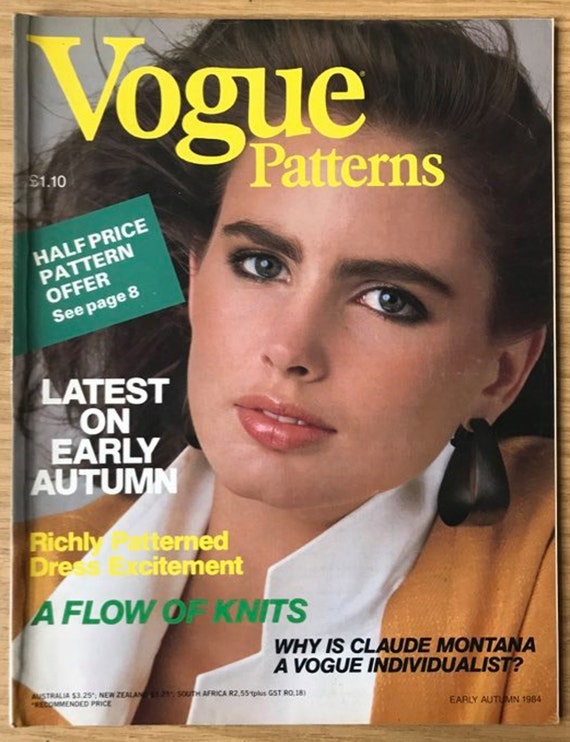 ヴォーグパターン 初秋 1984 オリジナル ヴィンテージ レトロ レア