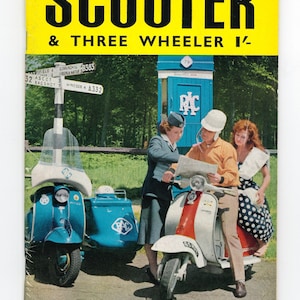 Scooter und Thee Three Wheeler Sept 1961 Original Vintage Magazin Vespa Lambretta
