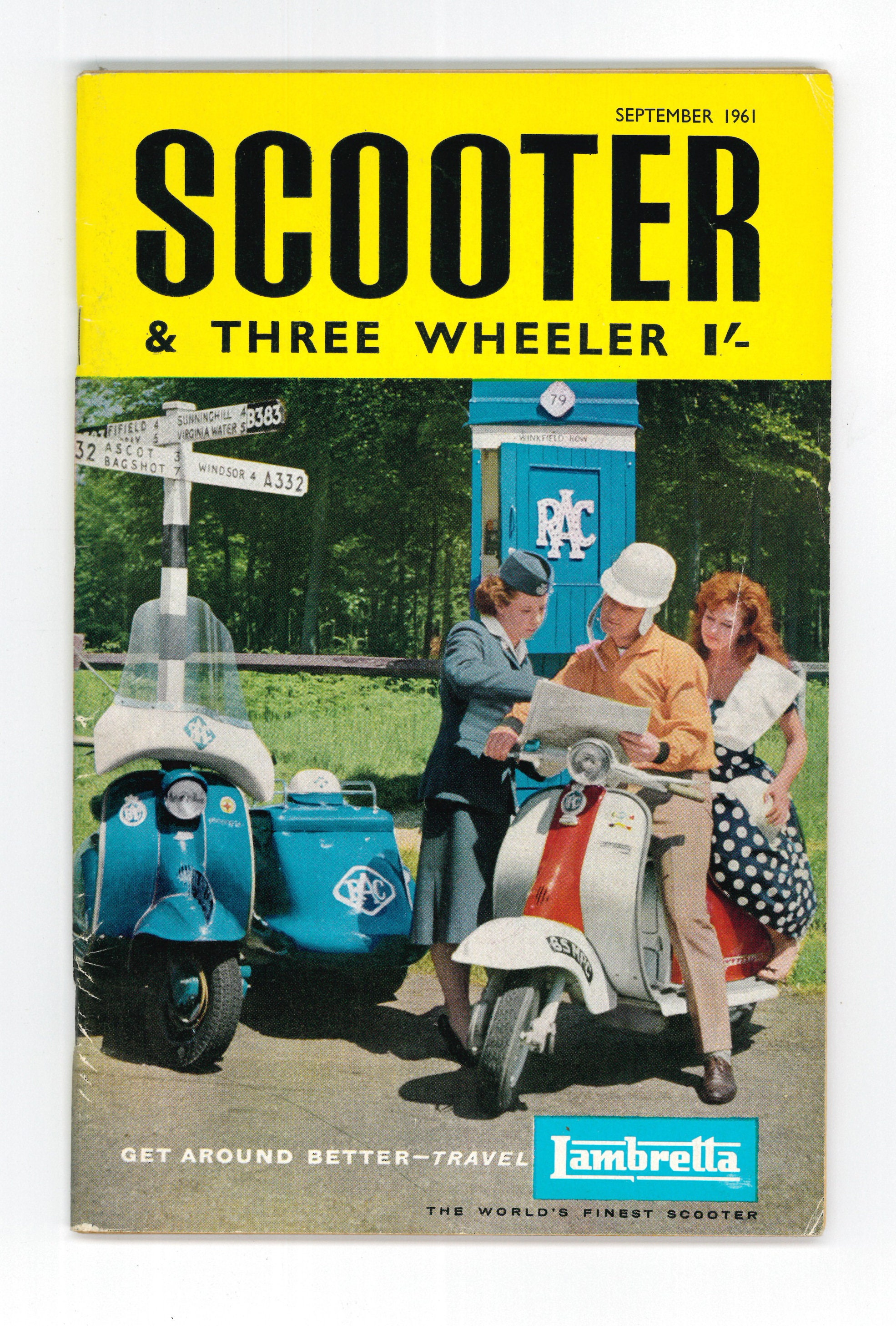 スクーターと三輪車 1961年9月 オリジナルヴィンテージマガジン ベスパ