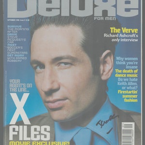 Deluxe Sept 1998 Original Vintage for Men Magazine David Duchovny X Files