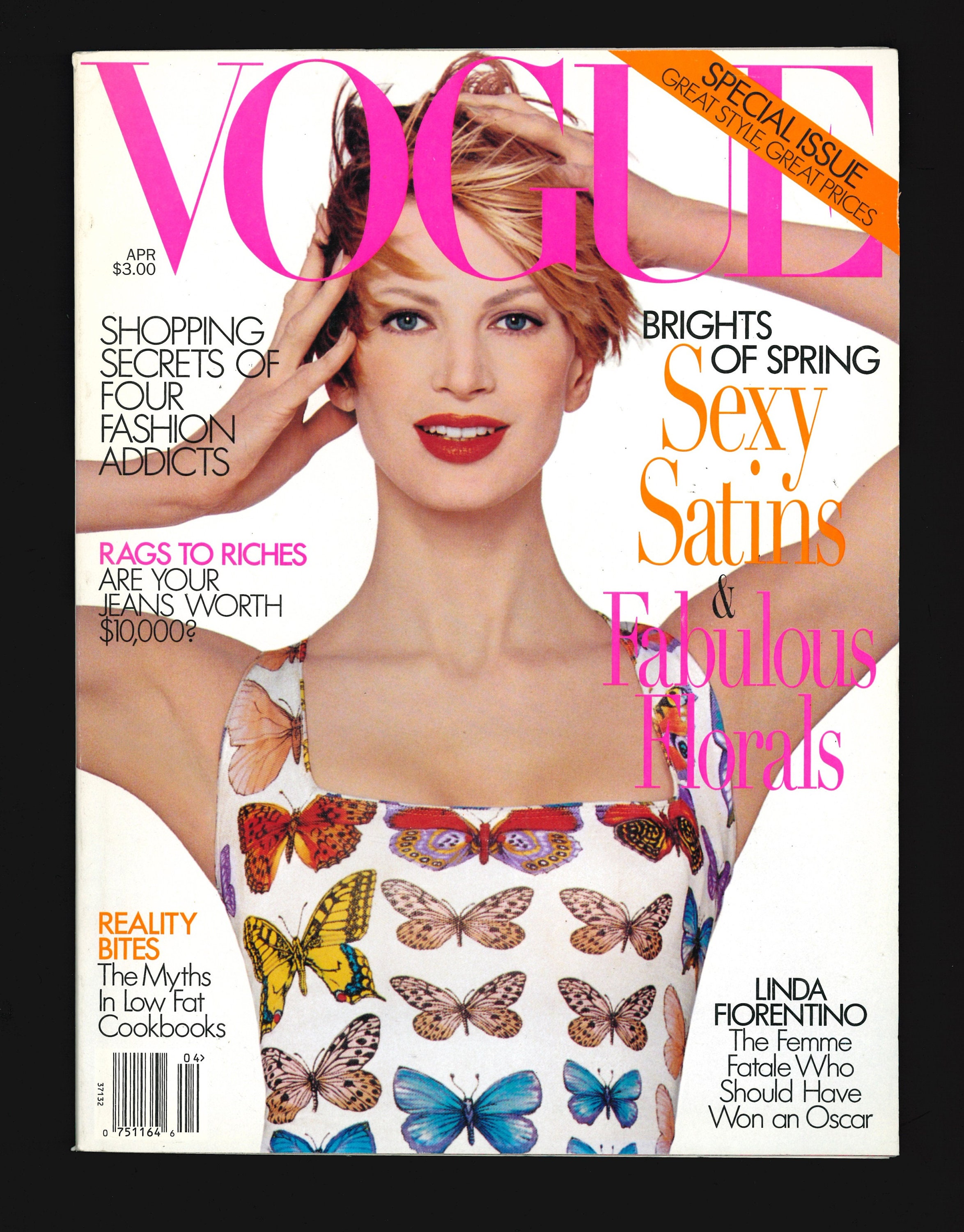 Vogue US 1995年 4月号 クリステン・マクメナミー Vogue US April 1995 Special Issue Original Vintage Fashion