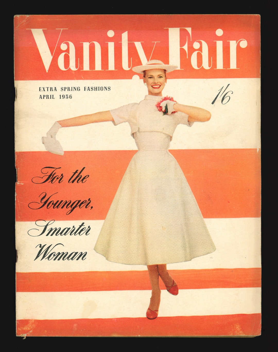 Vanity Fair April 1956 Rare Retro Vintage Original Fashion Etsy