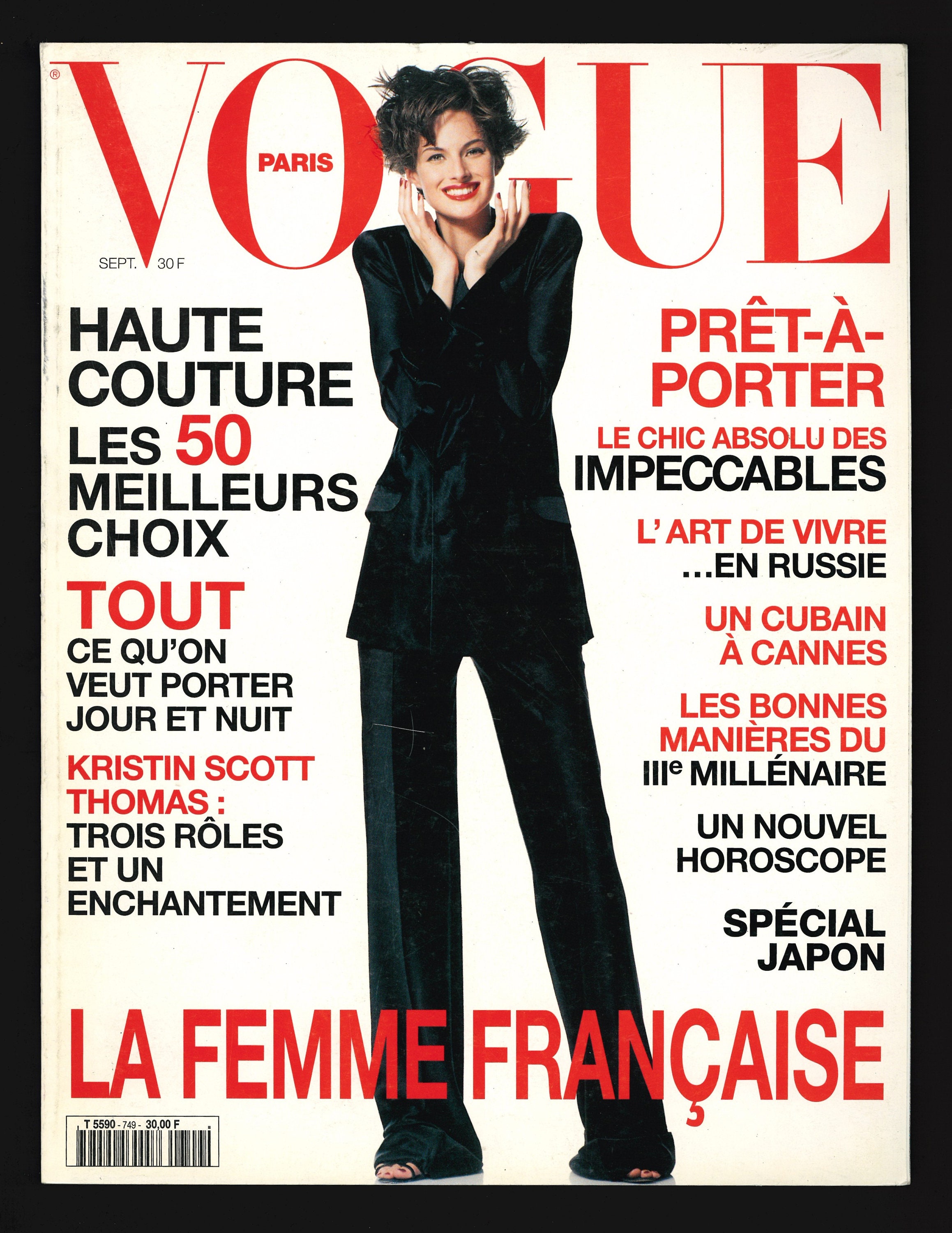Vogue Paris Sept 1994 No 749 French Original Vintage Fashion