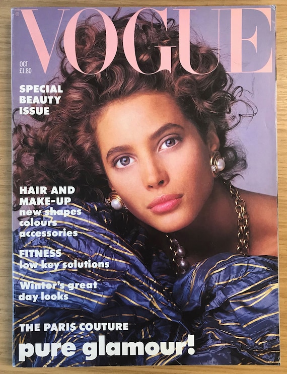 Vogue UK Oct 1986 British Original Vintage Fashion Magazine