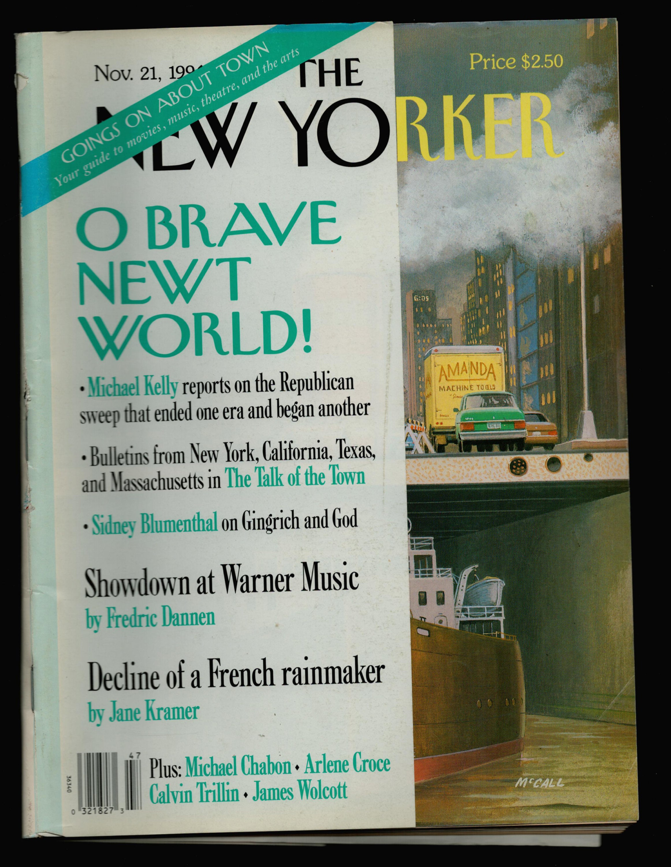 New Yorker Magazine Nov 21 1994 Steamers Bruce Mccall Pierre
