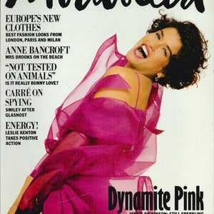 Mirabella Feb 1991 Original Fashion Magazine Gift Present Birthday Janice Dickinson cover