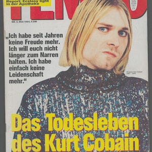 Tempo Magazine May 1994 Berlin Germany Foreign Nirvana Kurt Cobain 30th