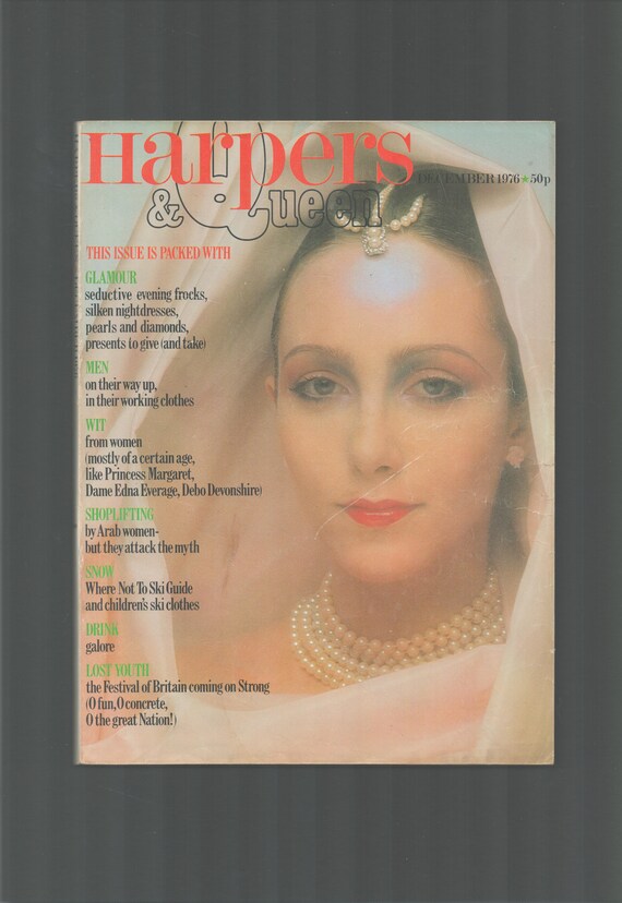 ハーパーズ＆クイーン 1976年12月号 オリジナルヴィンテージ