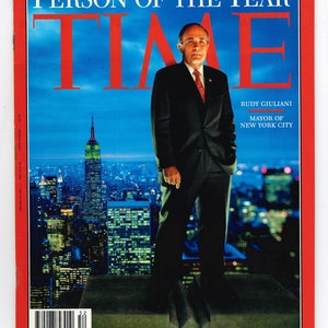TIME DEC 31 2001-JAN 7 2002 Vintage Magazine Rudy Giuliani Mayor of New York City