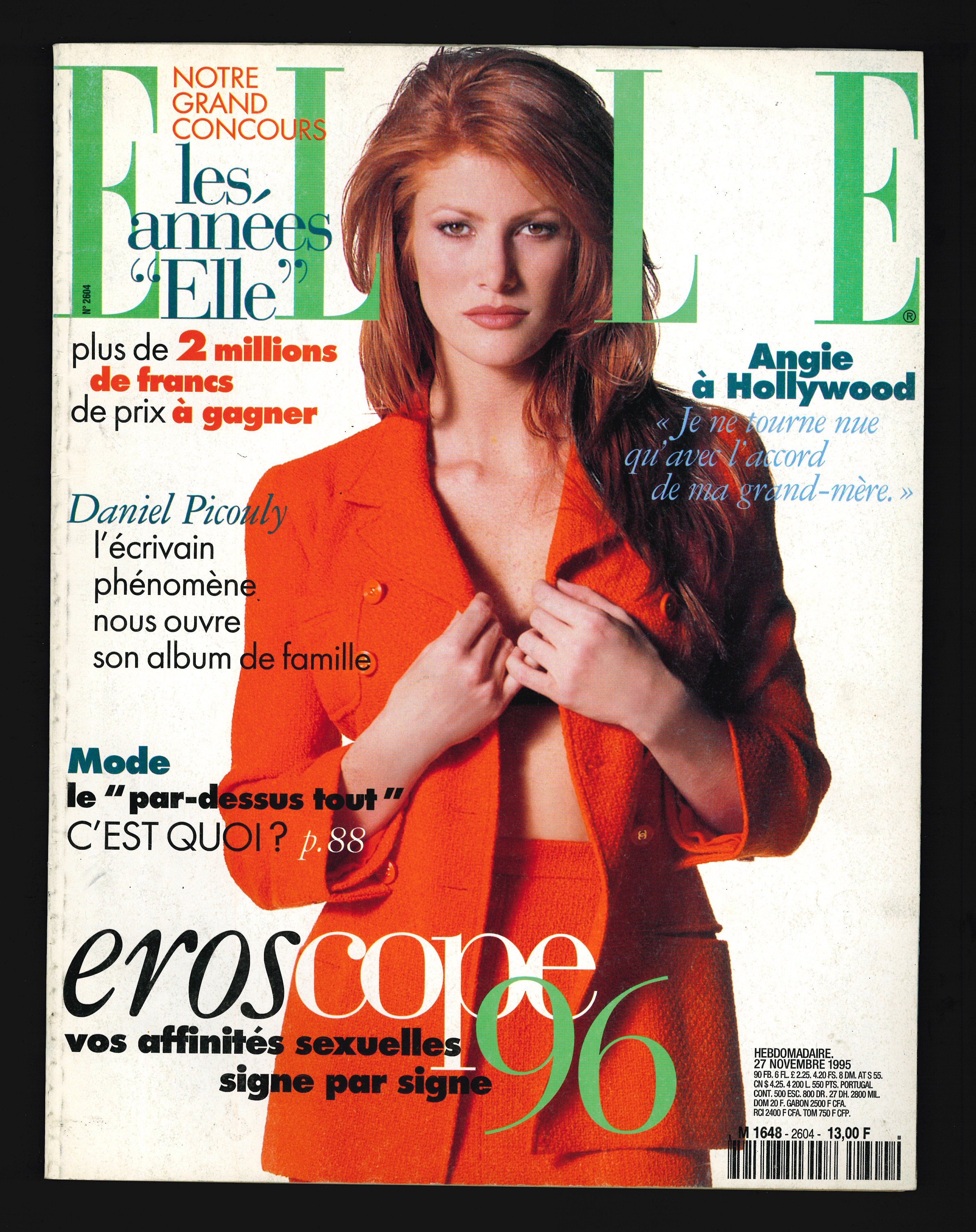 その他 elle Elle Nov 27 1995 French Edition Vintage Magazine - Etsy Canada