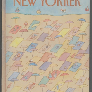 New Yorker Aug 16 1982 Vintage Magazine Lonni Sue Johnson Beach Blankets  Birthday Gift Present