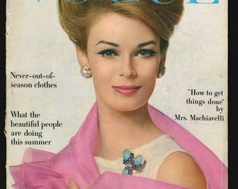 Vogue US July 1962 Original Vintage Fashion Magazine