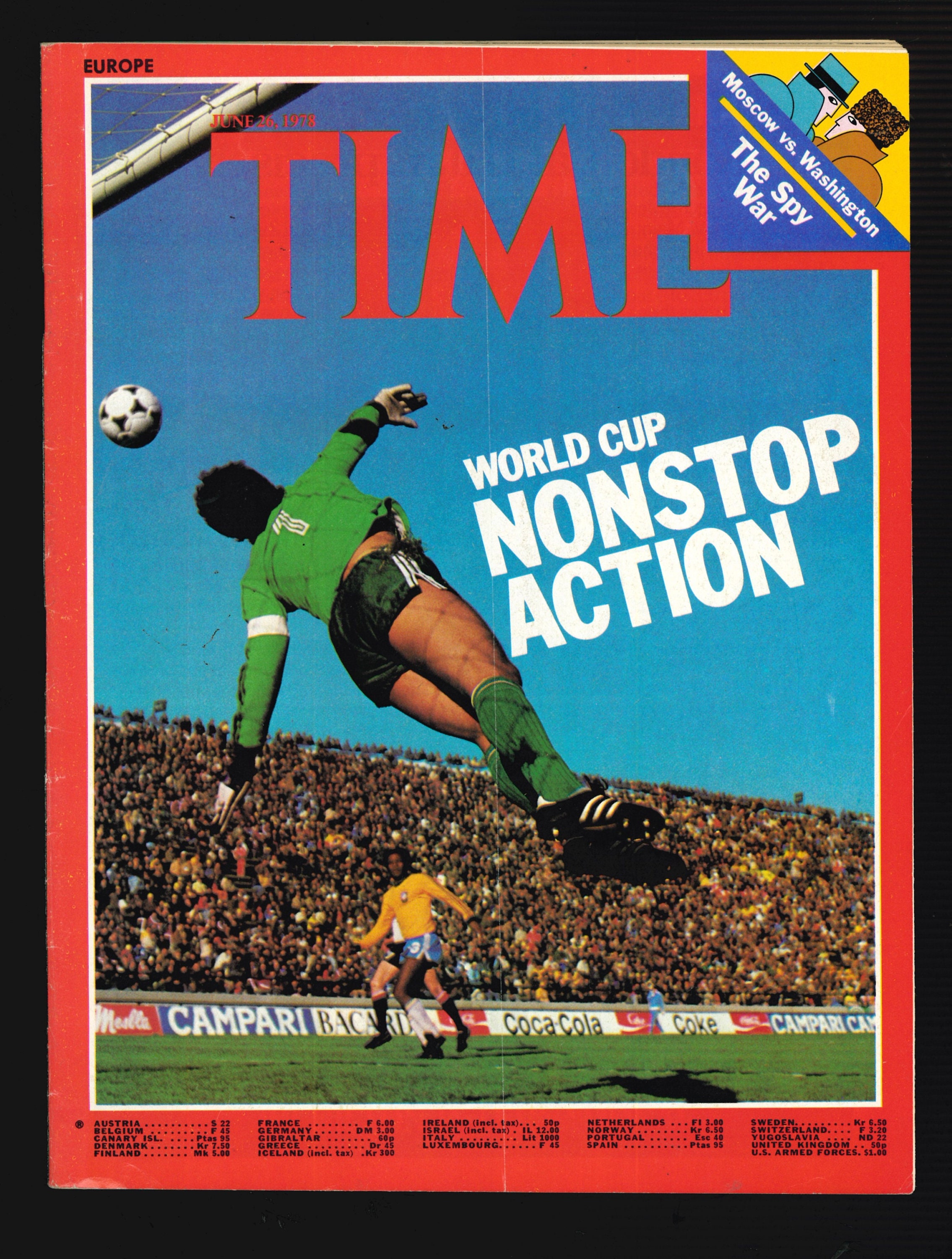 Time Football Magazine TIME EUROPE JUNE 26 1978 Vintage Magazine Football World Cup - Etsy