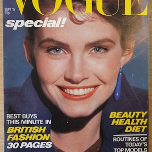 Vogue UK September 15 1978 British Original Fashion Vintage Magazine Plus Men in Vogue