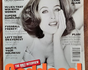 FHM no 84 Jan 1997 Original Vintage Fashion For Men Magazine Birthday Gift Present Gillian Anderson cover