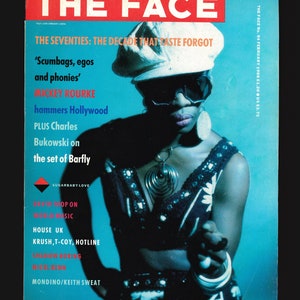 The Face  no. 94 Feb 1988 British Original Vintage Fashion Magazine  Mickey Rourke, Charles Bukowski, Nigel Benn