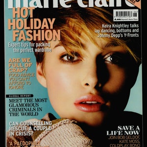 Marie Claire UK Edition June 2005 Original Vintage Fashion Magazine Keira Knightley