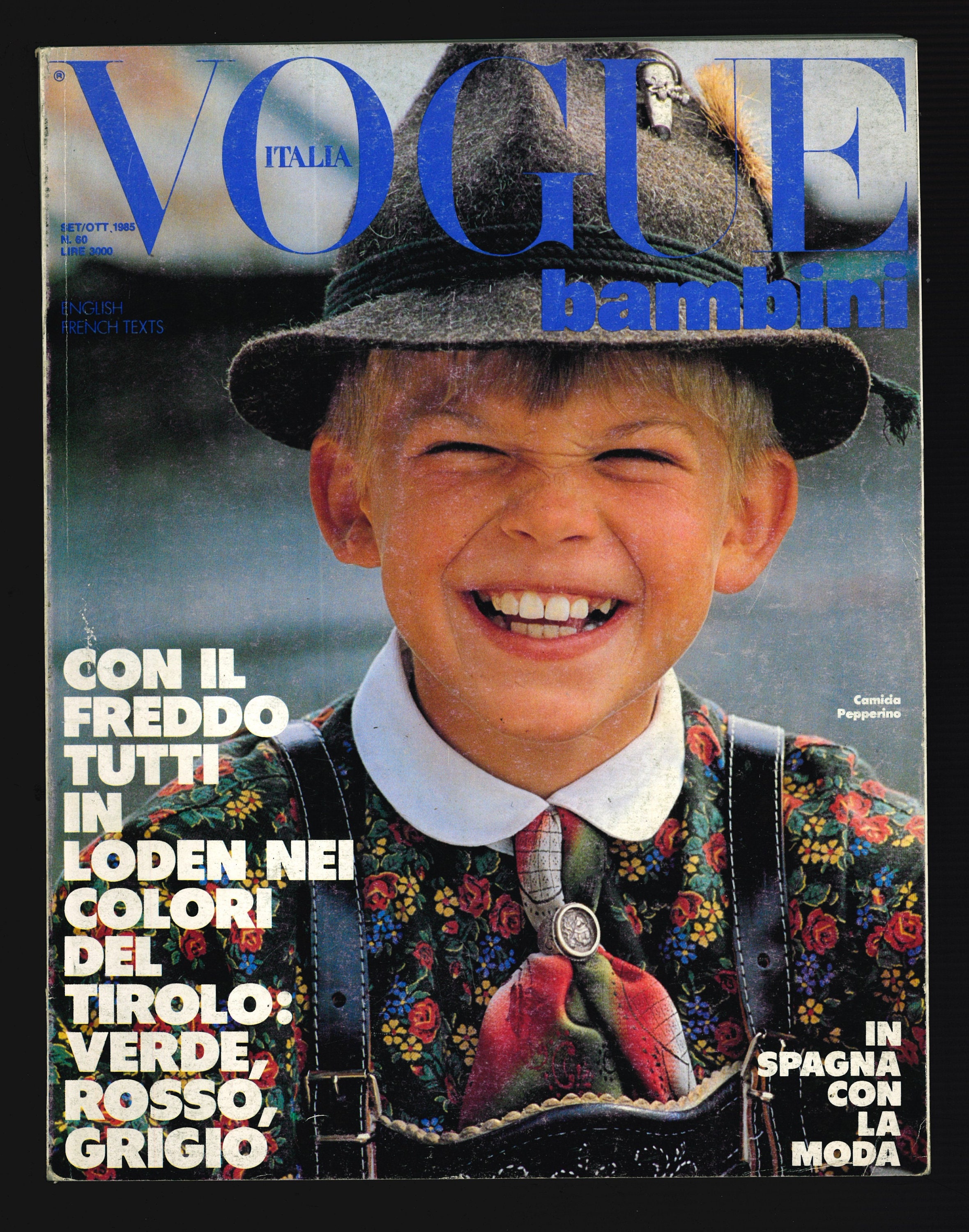 Vogue Italia Bambini Sept / Oct 1985 Oct 1989 Original