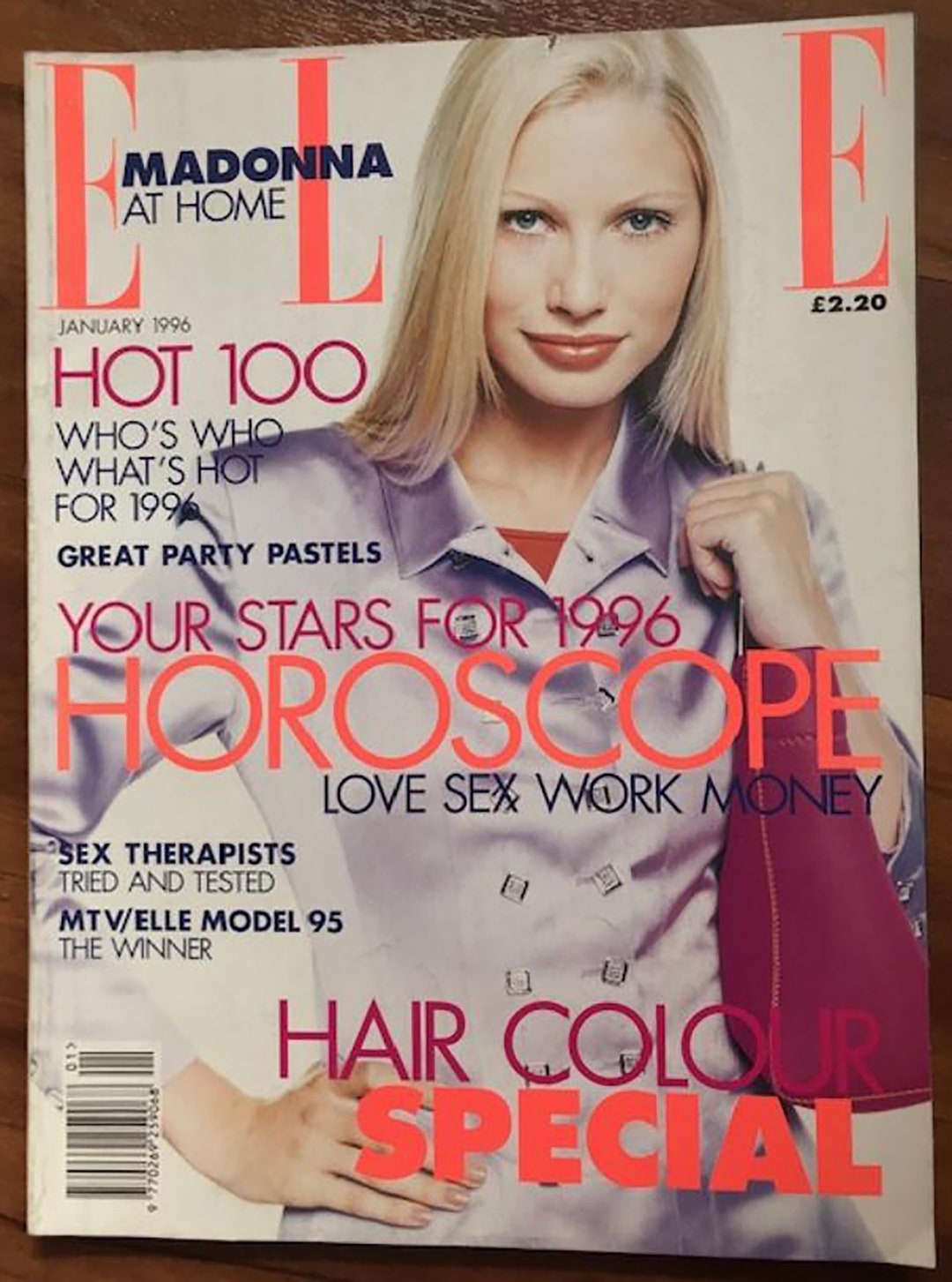 Elle UK Jan 1996 British Original Vintage Fashion Magazine