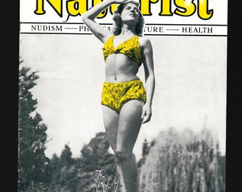 Il naturista aprile 1948 Rivista vintage originale Nudismo Cultura fisica Salute.