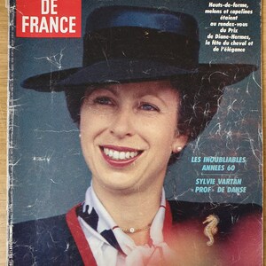 Jours De France no 1642  June 1986 Paris France French Original Vintage News Magazine Retro Gifts Present Princess Anne cover